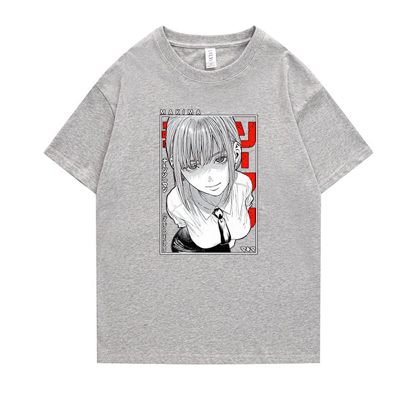 Unisex Anime Graphic Short-sleeved T-shirt