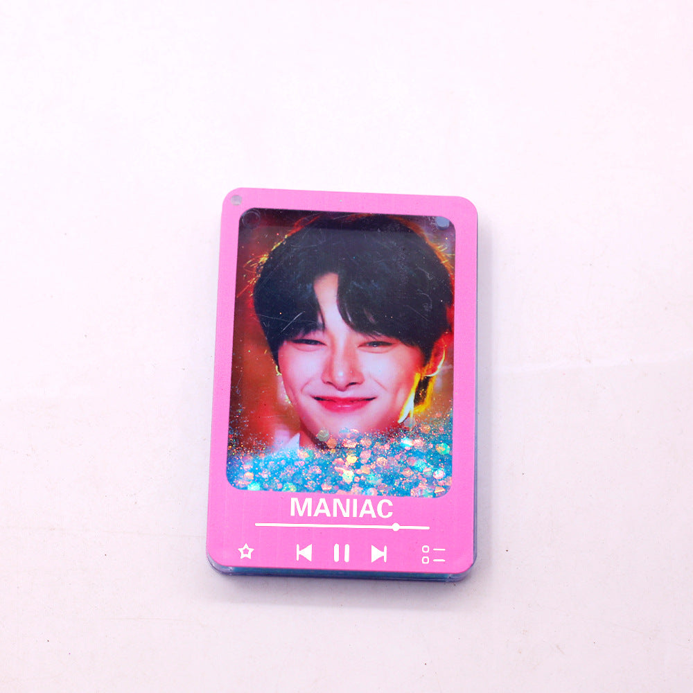 Kpop Style Acrylic Quicksand Brick Pendant