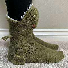 Unisex Crocodile Knitted Socks