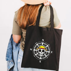 Casual Luffy Printed Canvas Shoulder Bag