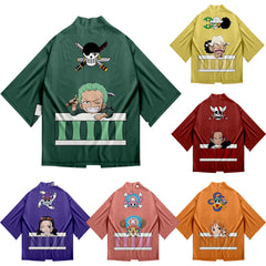 Zoro Anime Digital Print Kimono Cloak