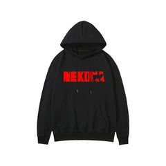 Unisex Nekoma Kageyama Letter Print Cotton Hoodie