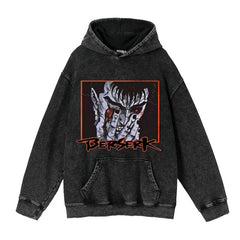 Vintage Trendy Anime Washed Men's Hoodie