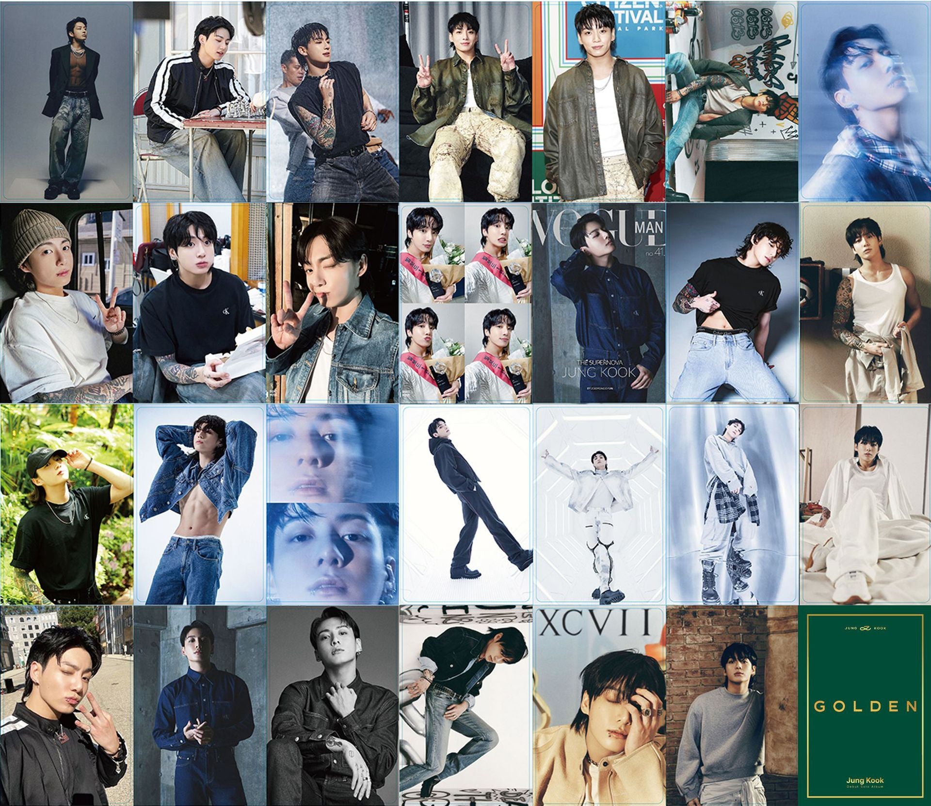 Golden Album Photocards First Solo Album Photo Cards Kpop Lomo Card Set