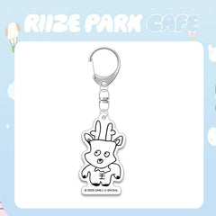 KPOP "CAFE" Acrylic Keychain Pendant