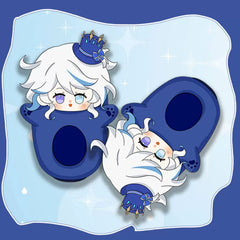 FURINA XIAO HUTAO Cosplay Plush Doll Cotton Slippers