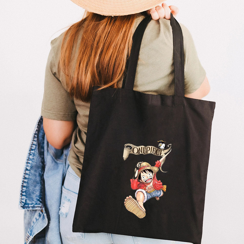 Casual Luffy Printed Canvas Shoulder Bag