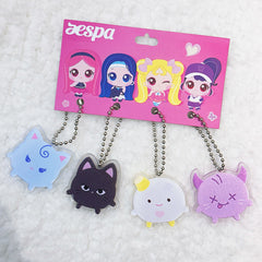 AE Cartoon Acrylic Pendant 4PCS