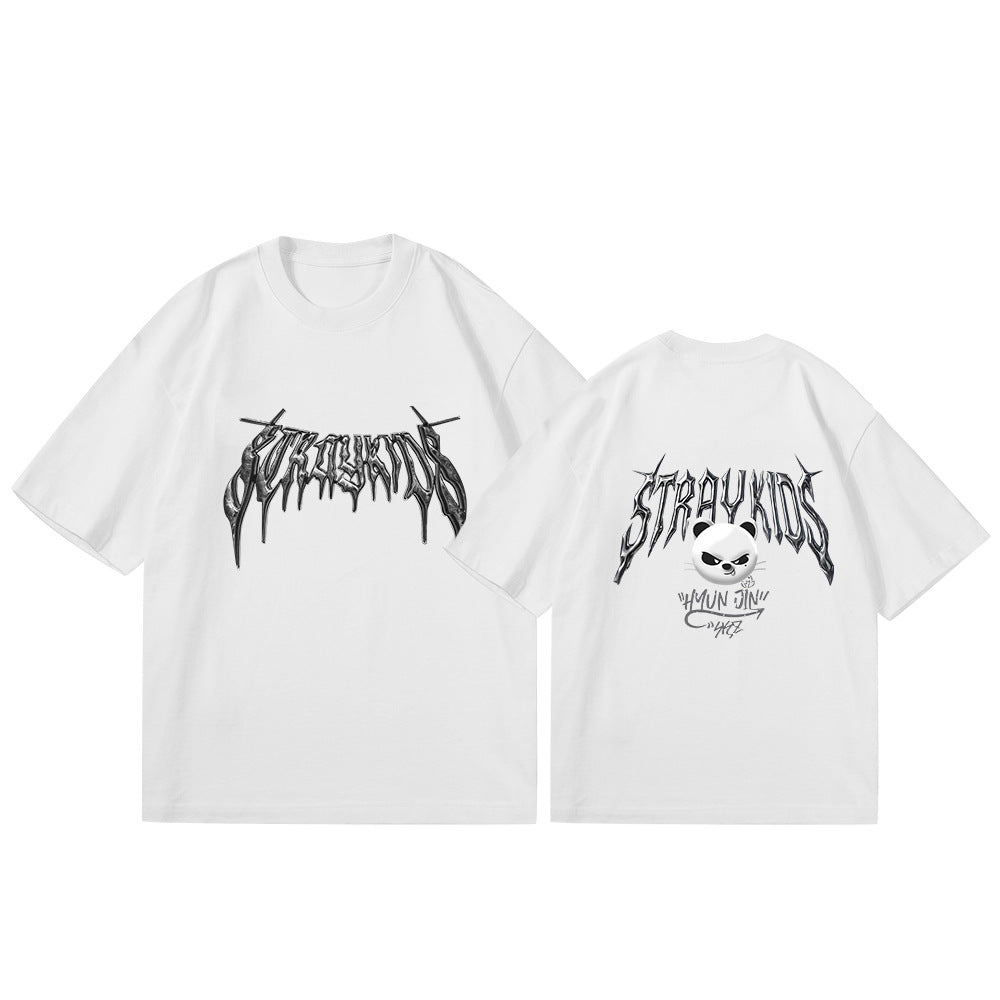 KPOP Evil Cartoon Logo Cotton T-Shirt