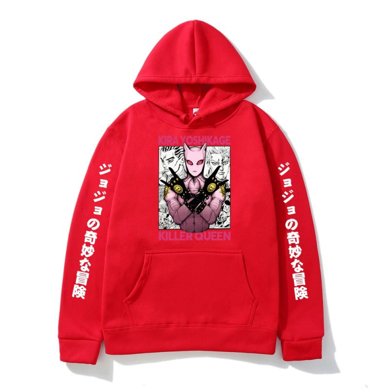 Unisex Jojo Graphic Print Relaxed Anime Hoodie