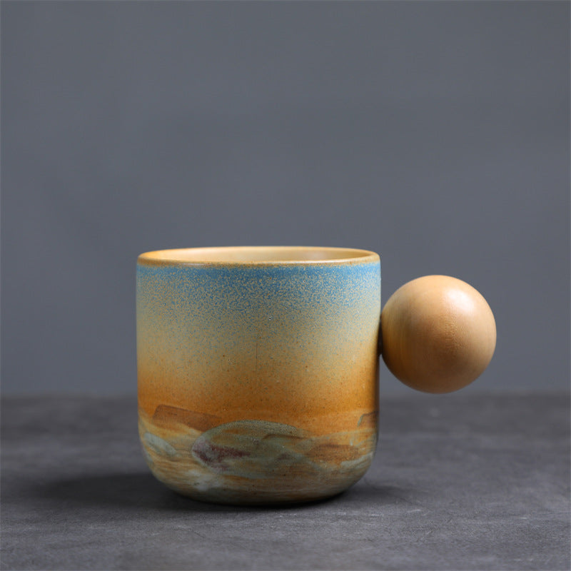 Retro Ceramic Irregular Pottery Mug