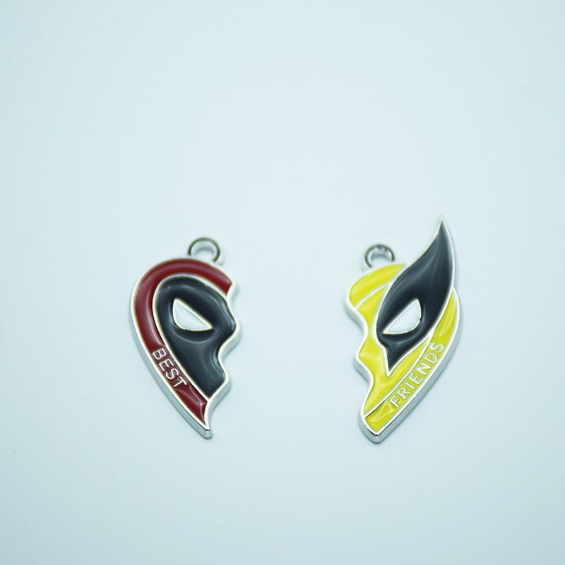 Deadpool and Wolverine Couple Necklace Accessories