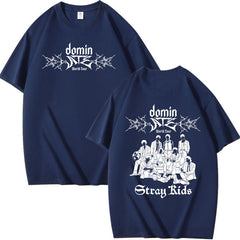 KPOP Dominate Pattern Print Short Sleeve T-Shirt