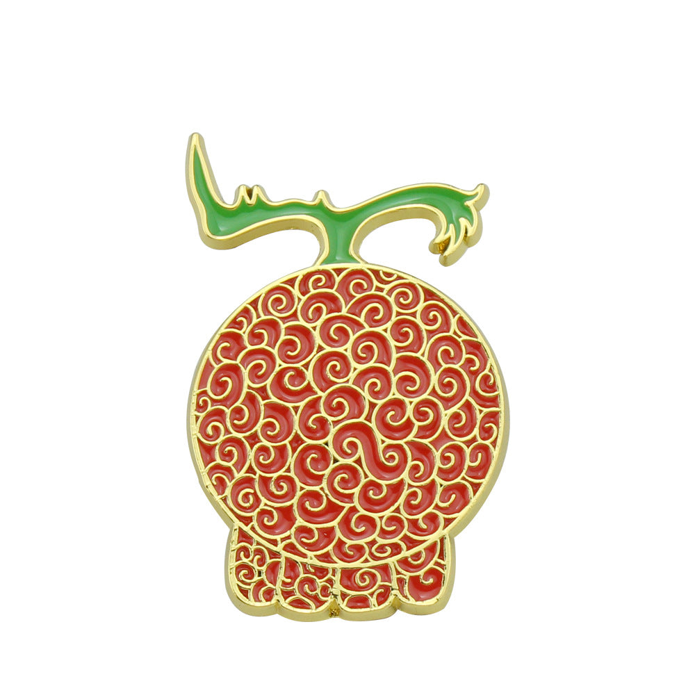 Lovely Devil Fruit Badge Brooch