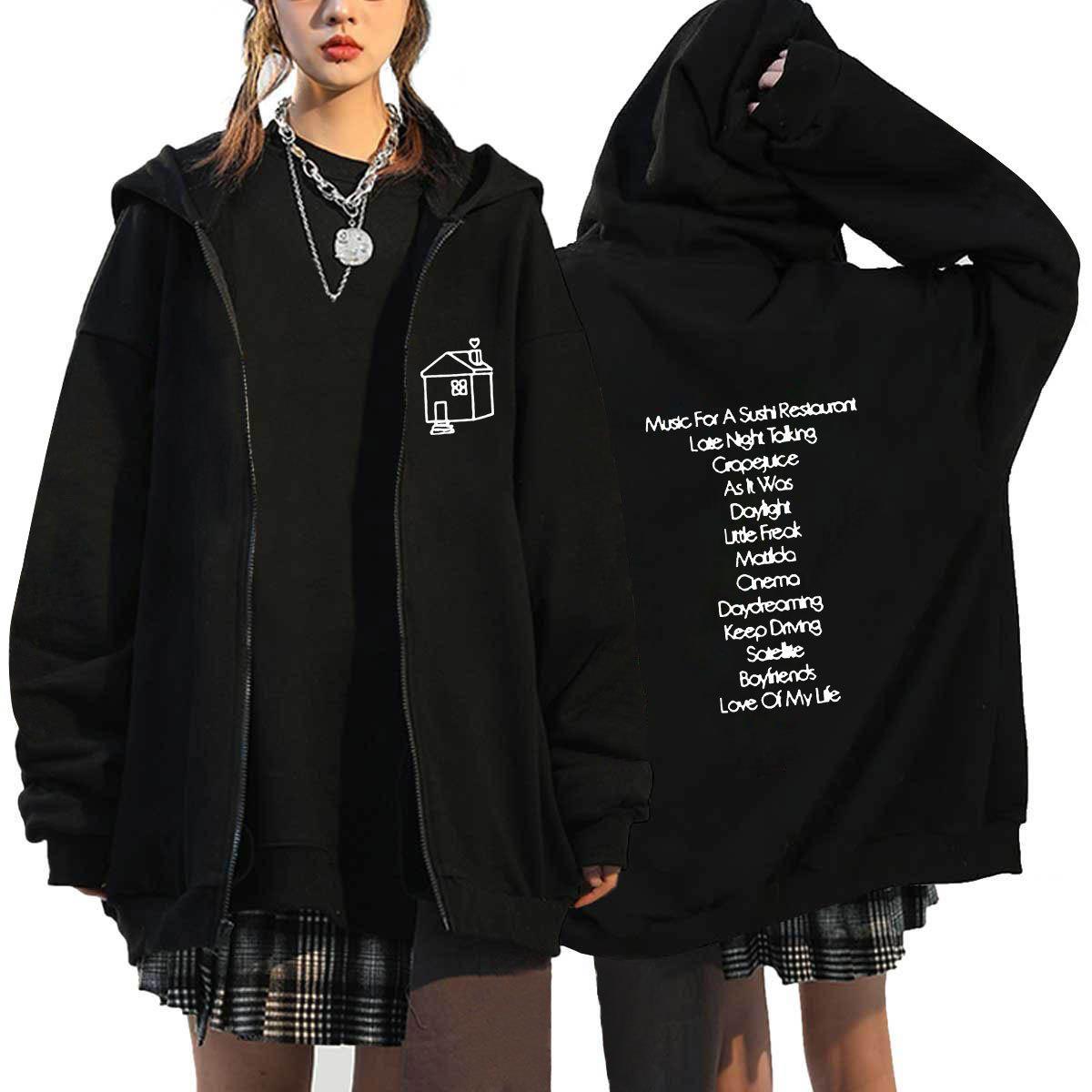 Lovely Girls Love on Tour Graphic Zip Up Hoodie