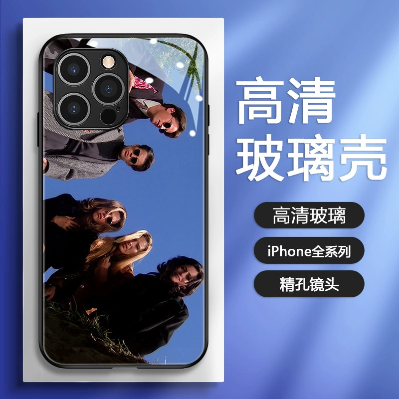 Creative Friends Glass IPhone Case