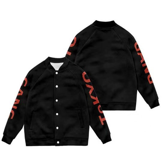 Men's and Women's 3D Printed Baseball Jacket