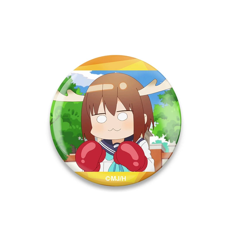 Funny Anime Emoji Badge