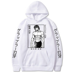 Men's Baki Anime Loose Pullover Hoodie