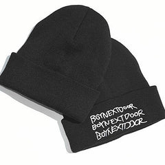 BND Embroidered Knit Wool Hat