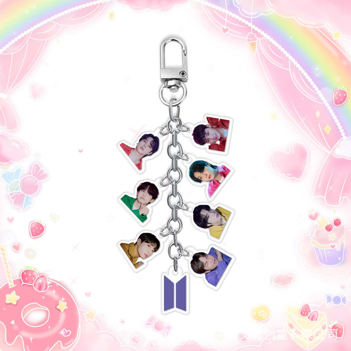 JK V JIN JIMIN Acrylic Pendant Bag Keychain