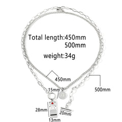 Tanjiro Titanium Steel Chain Necklace