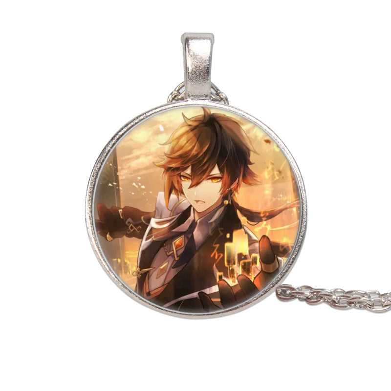 Trendy Game Gem Necklace