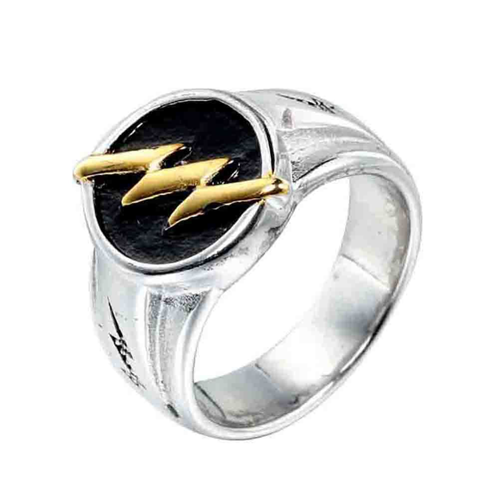 Retro Fashion Stainless Steel Lightning Ring