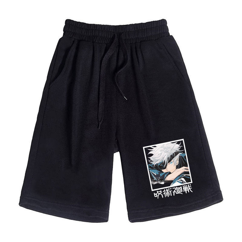 Unisex Anime Print Casual Sports Shorts