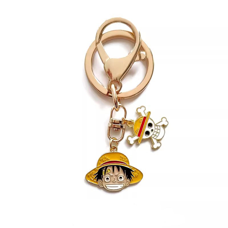 Creative Luffy Zoro Sanji Keychain Alloy Pendant