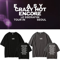 EasyCrazyHot Tour Crew Neck Cotton T-Shirt