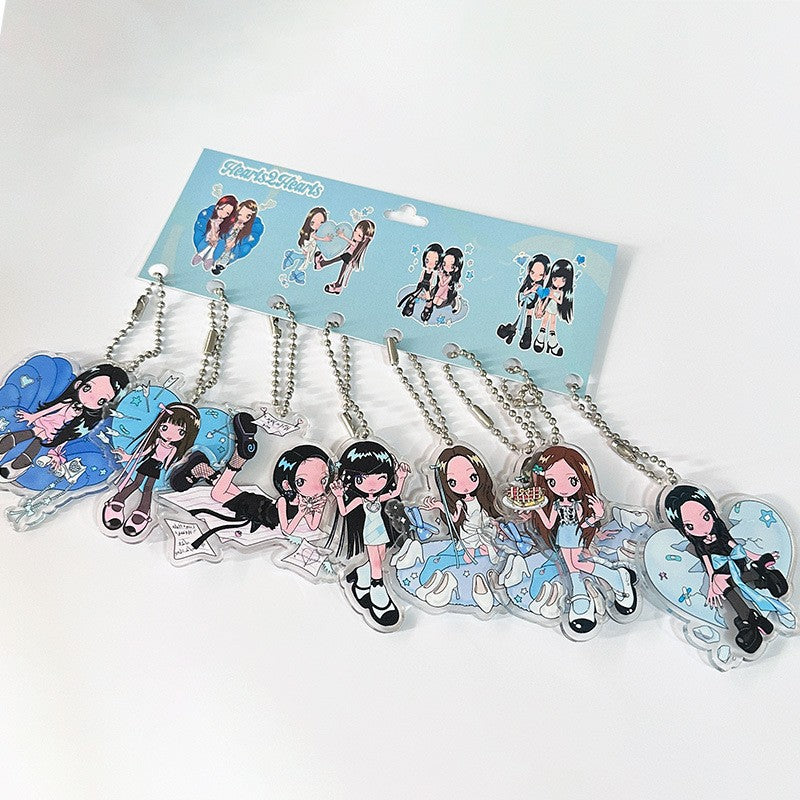 H2H "FOCUS" Cartoon Acrylic Keychain Set