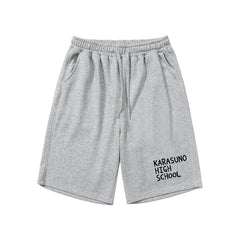 Unisex Casual Karasuno Print Sports Beach Shorts