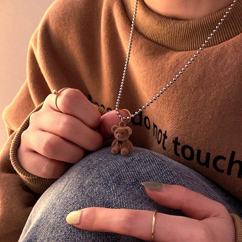 Plush Bear Necklace