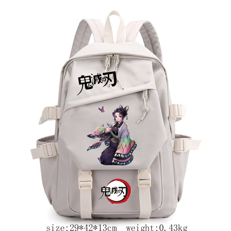 Retro Anime Printed School Backpack