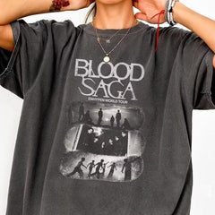 EN- BLOOD SAGA TOUR Short-sleeve Washed T-shirt