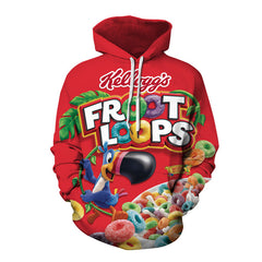 Unisex Trendy Snacks Digital Printed Cosplay Hoodie