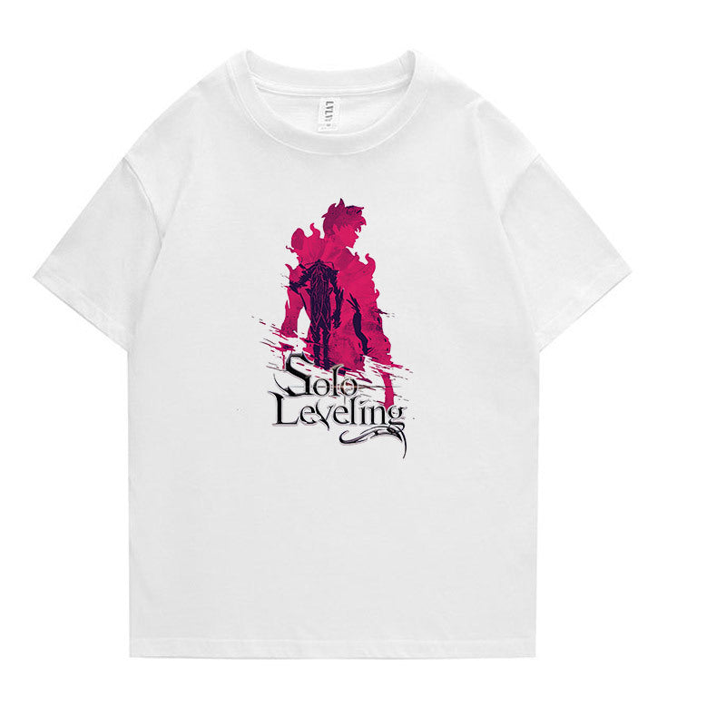 Cool Anime Print Short-sleeved T-shirt