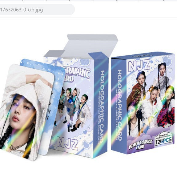 124pcs KPOP Holographic Cards
