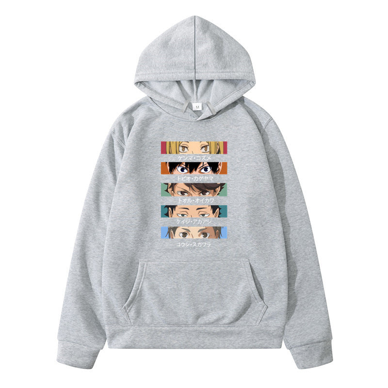 Creative Casual Anime Pattern Loose Hoodie