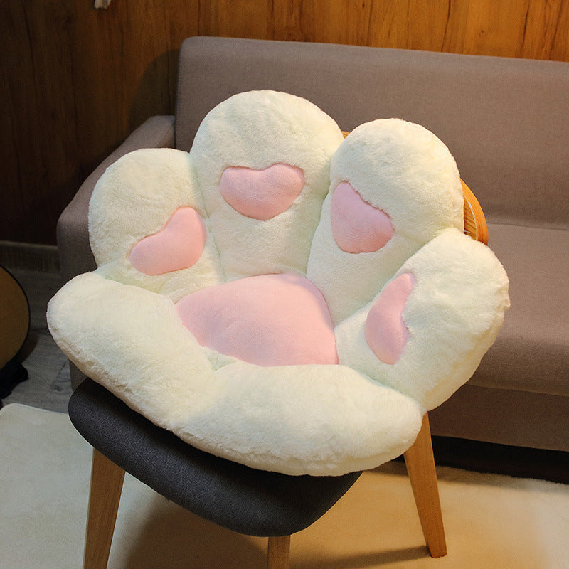 3 Different Colors Cute Cat Paw Back Pillows