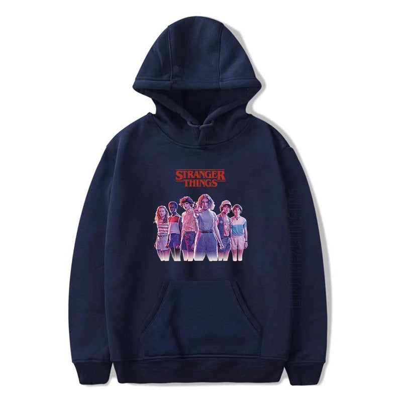 Casual Tv Pattern Printed Pullover Hoodie
