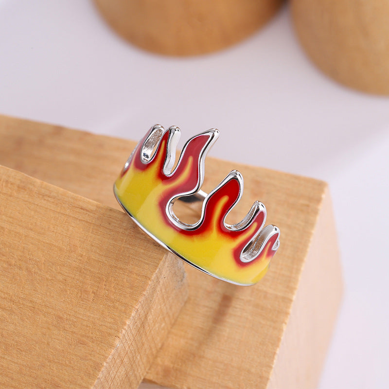 Creative Anime Flame Adjustable Ring