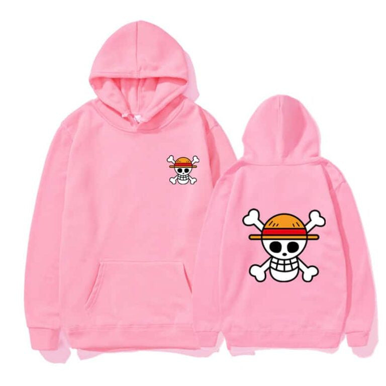 Unisex Luffy Print Casual Pullover Hoodie