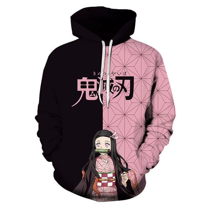 Unisex Trendy Anime Cosplay 3D Printed Pullover Hoodie