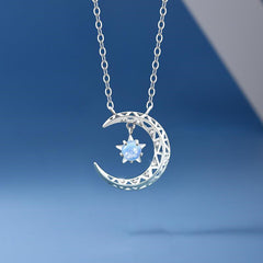 Luxury Star Moon Pendant Necklace