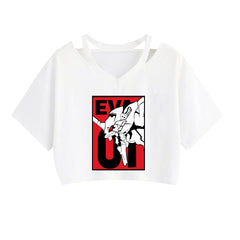 Women's Anime Short-sleeved Crop Top