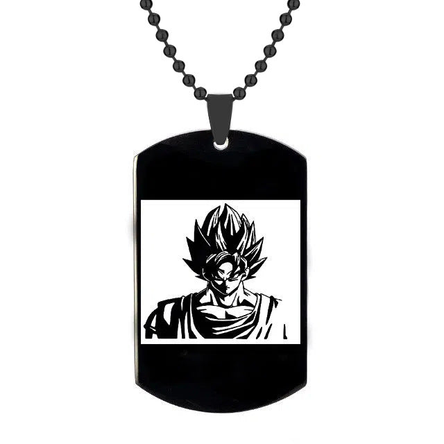 Vegeta Stainless Steel Laser Necklace