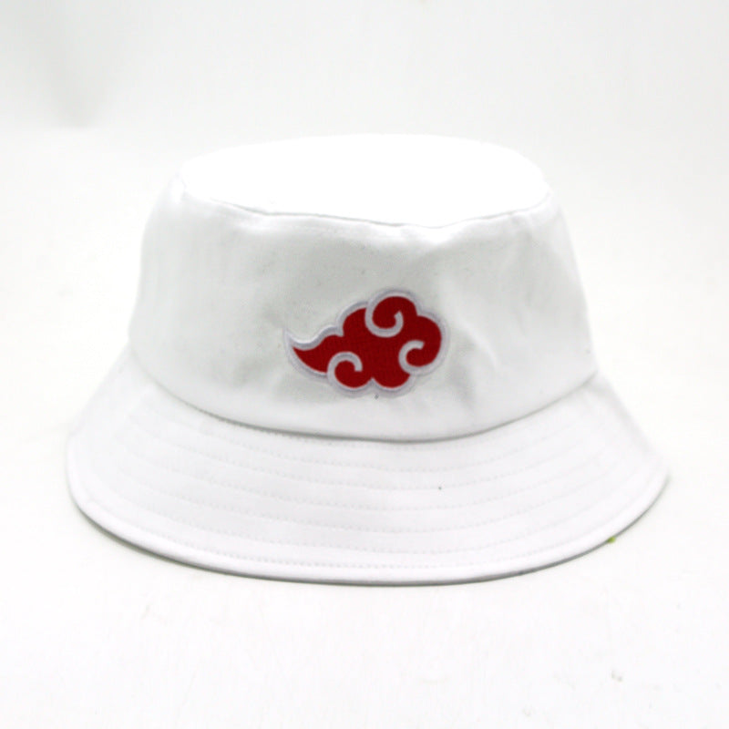 Casual Anime Cloud Embroidery Bucket Hat