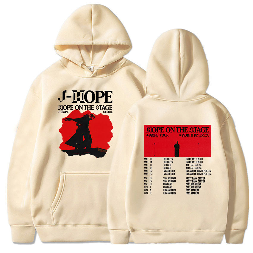 Unisex Kpop J-Hope Print Loose Hoodie